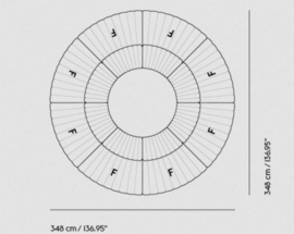 Coltre Sofa -  8 zits bank Config 1 (Ø 348 cm) - MUUTO