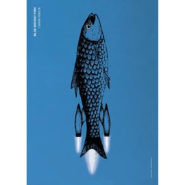 Grafische poster 'Blue Rocket Fish' - De Beeldvink