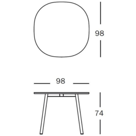 Tafel Déjà-vu (MDF) - Naoto Fukasawa / Magis