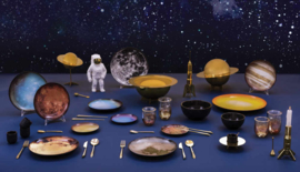 Cosmic Diner - Messing dekschaal 'Maan' / Lunar Box - Seletti Diesel Living