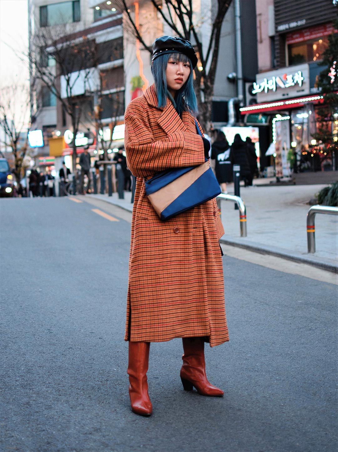 The New Bum Bag M 'navy & camel' Handtas / Heuptas - Susan Bijl FOREVER!