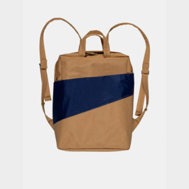 The New Backpack 'camel & navy' / Rugzak - Susan Bijl