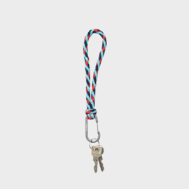 The New Kumihimo Keychain 'Blue & Red Alert' - Susan Bijl REVERB