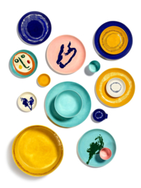 Plat bord 22,5 cm Roze & Blauw - Ottolenghi / Serax