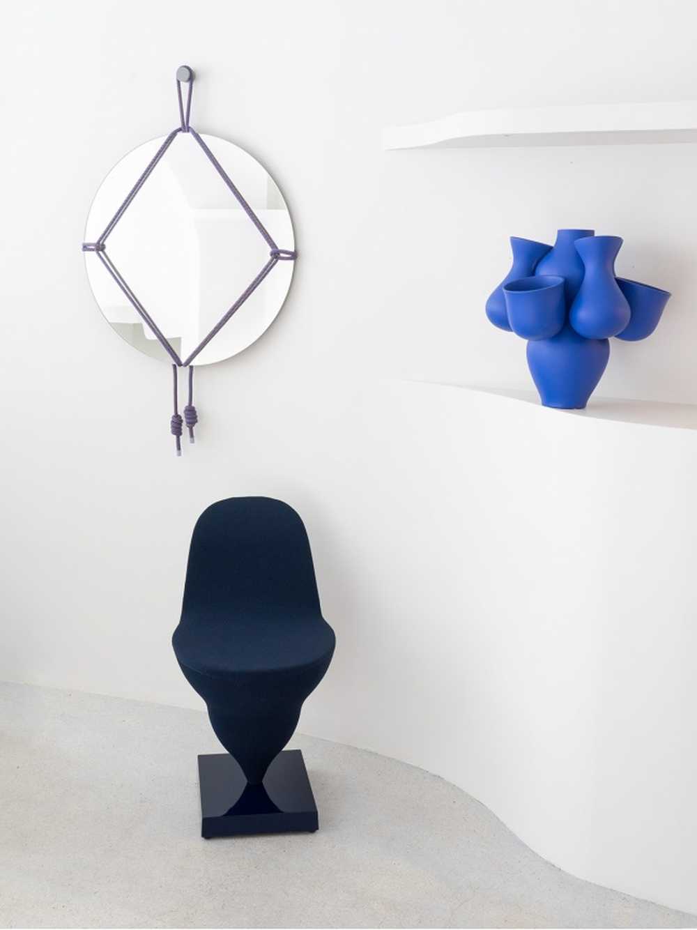 Ronde Shibari Mirror  Ø 65 cm - Pierre Charrié / Moustache