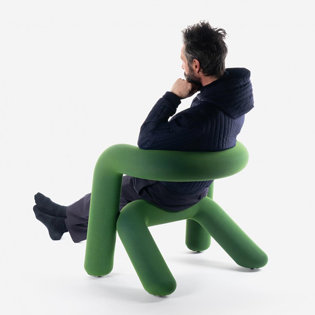 Extra Bold Armchair Green-Blue - Big-Game / Moustache