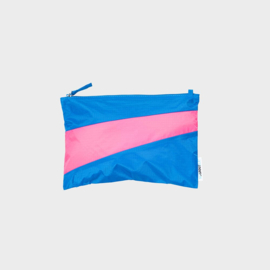 The New Pouch M 'wave & fluo pink' - Susan Bijl AMPLIFY