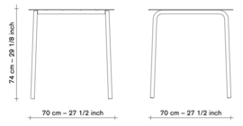 Aligned: tuintafel 70 x 70 - Maarten Baas / Valerie Objects