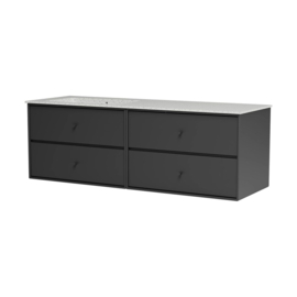 Wastafelmeubel 'SU2404' 141 x 48 cm, wasbak links - Montana