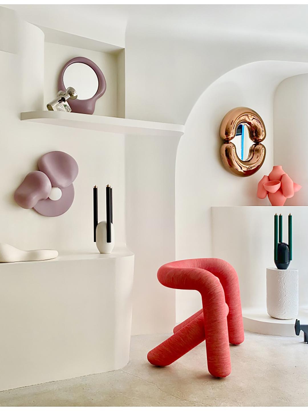 Extra Bold Armchair Red-Ecru - Big-Game / Moustache