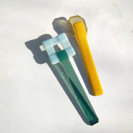 GLACE Salade bestek Medium Sea Green / Marigold - Saudade Fleur Peters