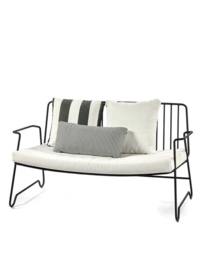 Showroommodel tuinbankje Lounge  Fish & Fish met 3 kussens - Paola Navone / Serax