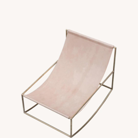 Schommelstoel - brass/leather - Muller Van Severen / Valerie Objects