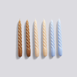 Set van 6 Spiralen kaarsen / Spiral candles - HAY