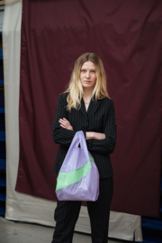 The New Foldable Backpack L 'black & pretty pink' - Susan Bijl