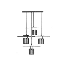 'In The Sun Cluster 380' Hanglamp / Kroonluchter - DCW éditions