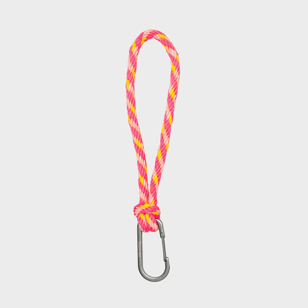 The New Kumihimo Keychain 'tone & tv yellow' - Susan Bijl FLASH