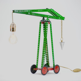 Lamp van Meccano 'Hijskraan' - Oom Jan