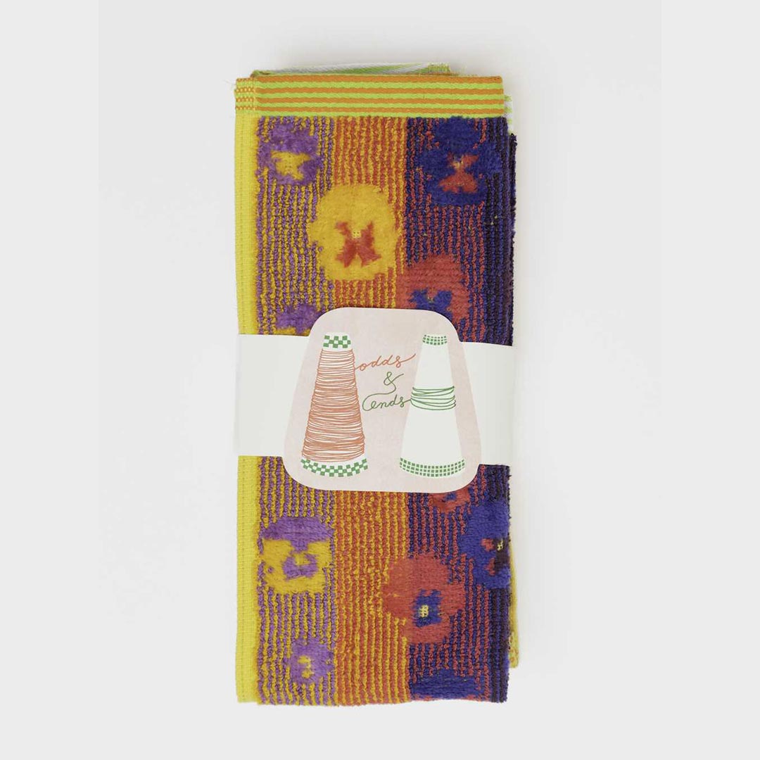 odds & ends velour gastenhanddoekjes #54 (set van 2) pansy - Foekje Fleur