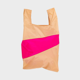 Shoppingbag L 'peach & pretty pink' - Susan Bijl