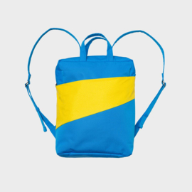 The New Backpack 'wave & TV yellow' / Rugzak - Susan Bijl FLASH