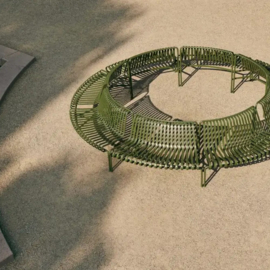 Palissade Park Dining Bench OUT/OUT Starter Set - HAY