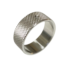 Basisring: RVS Wide (8 mm) - Small Factory Ring