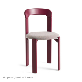 Rey Chair Grape red, Steelcut Trio 416 - HAY