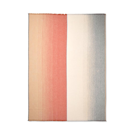 Plaid 'Carte Postal Red-gey' 130 x 190 cm - Inga Sempe / Elvang