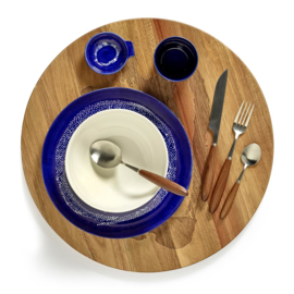 Plat bord 16 cm Azuurblauw & Wit - Ottolenghi / Serax