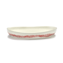 Serveerschaal 36 cm H 6 cm Wit & Rood - Ottolenghi / Serax