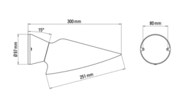 Wandlamp 'Plume badkamer' - DCW éditions / Studio BrichetZiegler