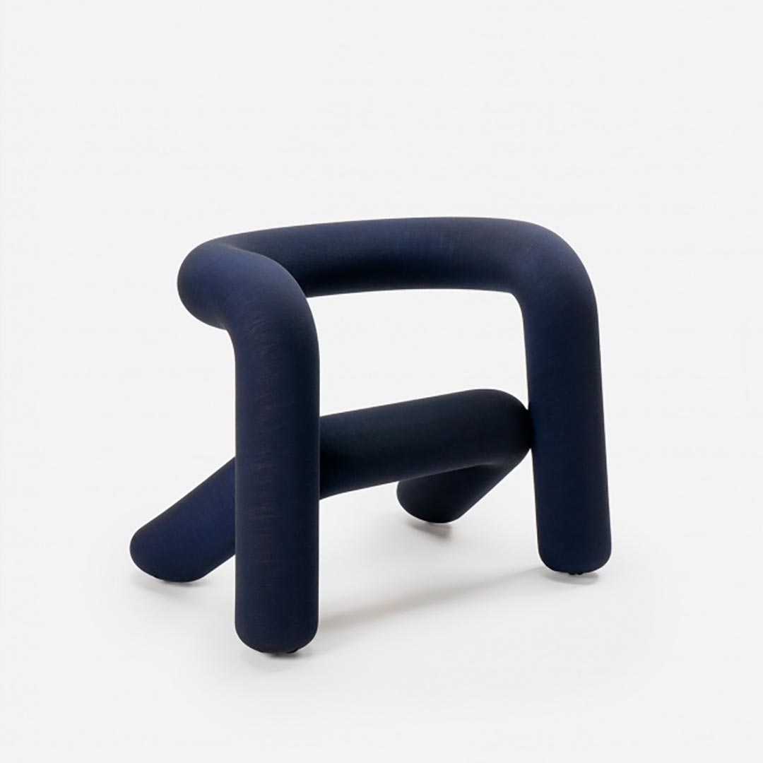 Extra Bold Armchair Black-Blue - Big-Game / Moustache