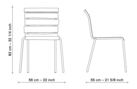 Aligned: tuinstoel zonder armleuningen - Maarten Baas / Valerie Objects