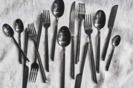 Servies Dune - Bestekset Zwart 5 stuks - Kelly Wearstler / Serax
