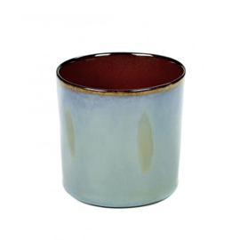 Beker cylinder hoog Smokey Blue & Rust - Serax / Anita Le Grelle