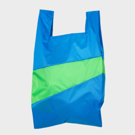 Shoppingbag L 'wave & greenscreen' - Susan Bijl FLASH