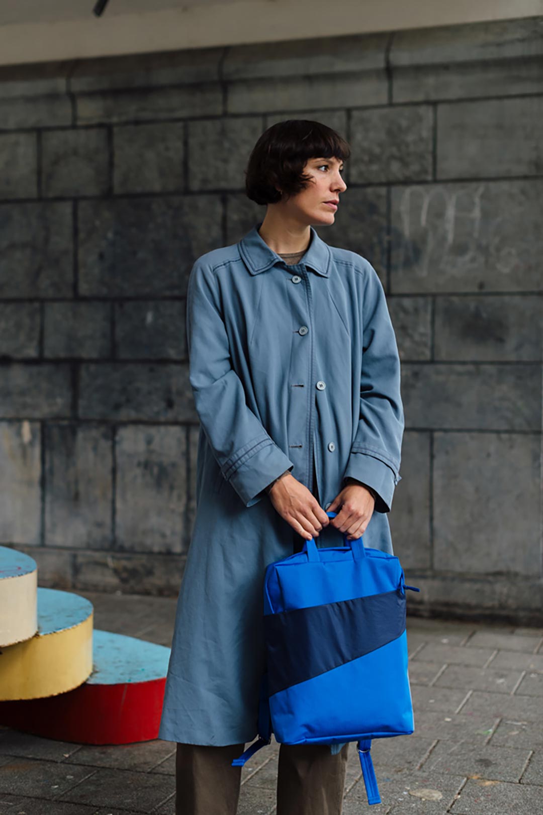 The New Backpack 'blue & navy' / Rugzak - Susan Bijl