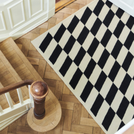 Shift Kelim Rug / Vloerkleed (Black) - HAY
