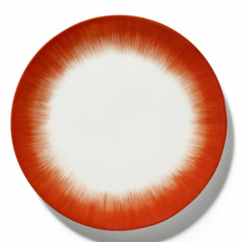 Servies Dé - Bord 28 cm Off-White/Red var 5 - Ann Demeulemeester Serax