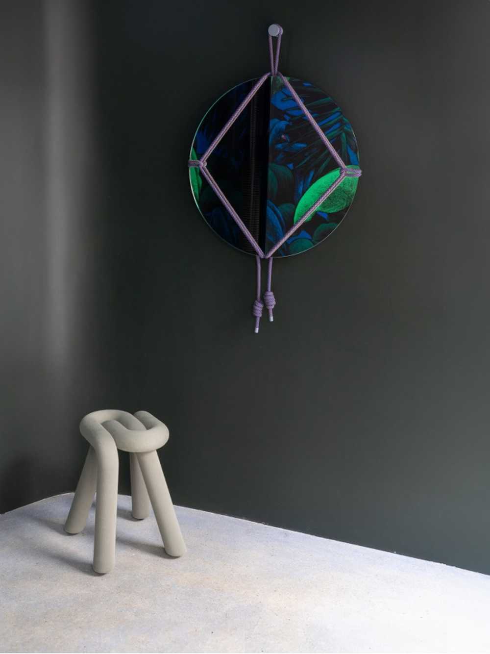 Ronde Shibari Mirror  Ø 65 cm - Pierre Charrié / Moustache