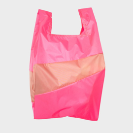 Shoppingbag L 'fluo pink & try' - Susan Bijl FLASH
