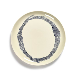 Plat bord 26,5 cm Wit & Blauw - Ottolenghi / Serax