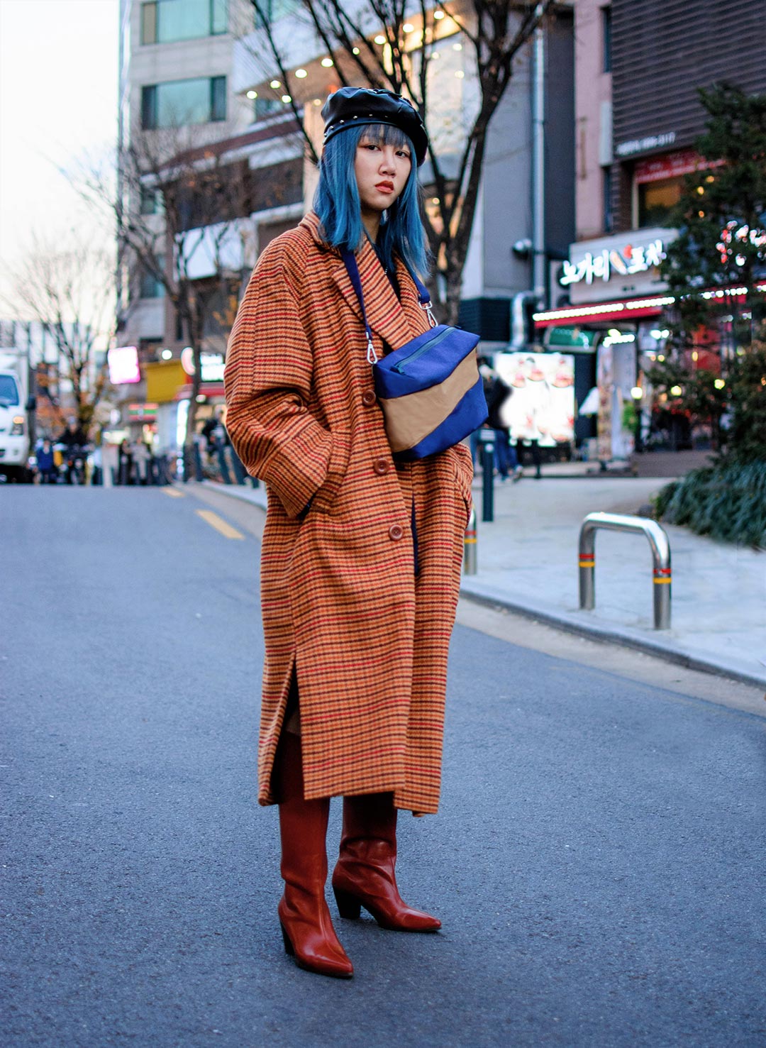 The New Bum Bag M 'navy & camel' Handtas / Heuptas - Susan Bijl FOREVER!