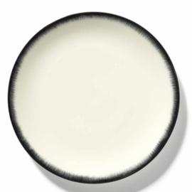 Servies Dé - Bord 28 cm Off-White/Black var 3 - Ann Demeulemeester Serax