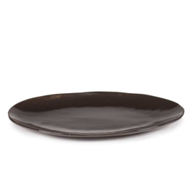 Servies La Mère - Ovalen serveerschaal 37,5 cm Ebony - Marie Michielssen / Serax