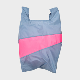 Shoppingbag L 'fuzz & fluo pink' - Susan Bijl AMPLIFY