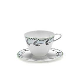 Cappuccino kop met Schotel Blossom Milk - Marni / Serax