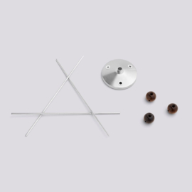 Nelson Triple Bubble Lamp Fixture (plafondplaat voor 3 lampen) - HAY