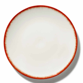 Servies Dé - Bord 28 cm Off-White/Red var 2 - Ann Demeulemeester Serax